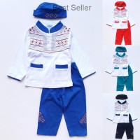 Jual Baju Muslim Koko Anak Laki Cowok Putih