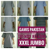 Jual baju koko pria Pakistan murah / gamis cowok katun super jumbo import Murah