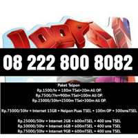 Jual Perdana Nomor Telkomsel simpati loop sakti 3 varian 222 888 800 80 82 Murah