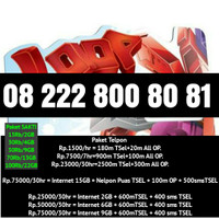 Jual Perdana Nomor Telkomsel simpati loop dobel sakti 222 888 800 80 81 Murah