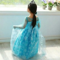 DRESS ANAK CEWEK Baju Dress Gaun Frozen Elsa