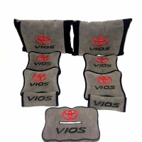 terbaru Toyota Vios Bantal aksesoris mobil abu hitam