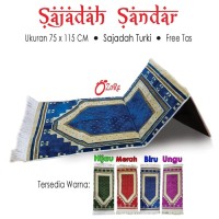 Sajadah Syarini Sajadah Sandar OZORA Sejadah Bulu Sandaran Lipat FREE