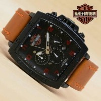 Jam Tangan Pria harley davidson HB609 Brown Red T1310
