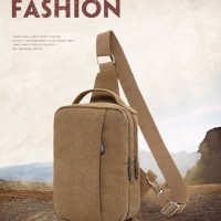 CANVAS SLING SHOULDER HAND BAG TAS KANVAS SSELEMPANG BAHU JINJING PRIA