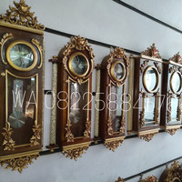 READY STOK Lemari Jam Hias Dinding Kecil Kayu Jati Jepara Free Ongkir