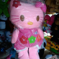 Jual boneka hello kitty / hk / helo kity dress bintang jumbo / besar Murah