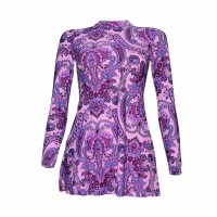 Lasona SWJ-C1578-L01954X Baju Renang Rok Wanita Tangan Panjang - Pink
