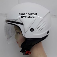KYT Cougar Helm Open face Putih