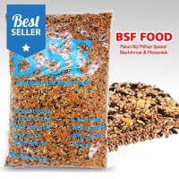 BSF food pakan burung kenari lovebird blackthroat mozambik harian