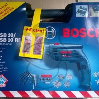 Bor Tembok Bosch GSB 10 RE + EXTRA 100pcs Accessories + 2 Set Mata