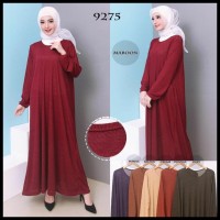 TERMURAH PROMO GAMIS TERMURAH! BAJU GAMIS JUMBO POLOS BAHAN KAOS RIB