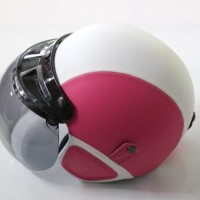 Terlaris Helm Leather Bogo Pink Putih
