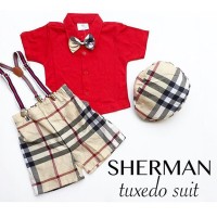 Sherman Tuxedo Suit / Baju Bayi Laki-laki / Baju Anak Laki-laki