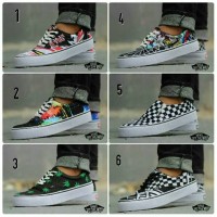 Sepatu pria vans MOTIF terbaru calsics era authentic oldakol sk8 van