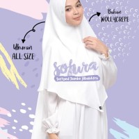 Jilbab Afra Sofura Hijab Bergo Kerudung Instan Murah Terbaru Putih