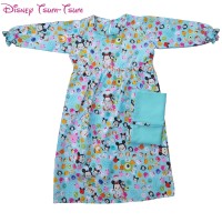 Baju Muslim Gamis Anak Perempuan Tsum-Tsum Katun Jepang