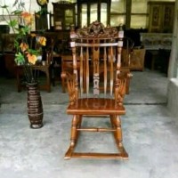 kursi goyang kursi santai jati