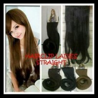 HAIR CLIP BIG LAYER LURUS BERBAHAN FIBER Ready Stok