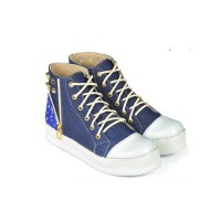 Sepatu Kets / Sneakers Kasual Wanita jeans biru Java Seven BRI 113 ori