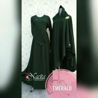 Sale.. Set Syari Premium Gamis Cadar Ori by hijab Nacita Emerald