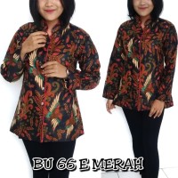 Jual BLUS BLOUSE BATIK ATASAN WANITA MODERN MURAH SERAGAM KERJA KAN Murah