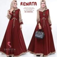 gamis terbaru /gamis muslim / new renata dres #2 - Hijau Tua