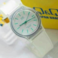 Jam Tangan Anak & Wanita QnQ QQ Q&Q VP46J Original VP46 Pink Transpar