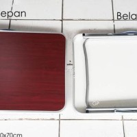 Meja Lipat Koper kecil 50x70cm Portable Praktis Simple Serbaguna Murah