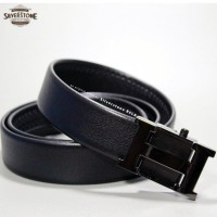 Gesper Pria Executive HM-17 Black Edition Sabuk Ikat Pinggang Laki-