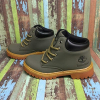 Sepatu boots anak Timberland kulit asli