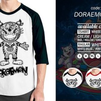 Kaos Raglan Doraemon 01 - Tshirt Oblong - Grosir Baju Distro Ordinal