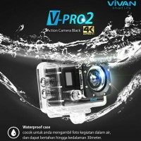 Vivan V-pro2 4K 2 LCD Waterproof Sports Action Camera Digital Kamera