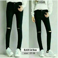 celana jeans wanita celana jeans sobek lutut
