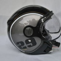 Helm Zeus 210 Retro Vespa Z210 Gray Pilot