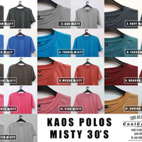 Jual KAOS POLOS MISTY SIZE S M L BANDUNG Murah