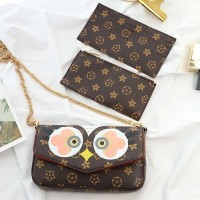 Jual Tas Fashion Import LV Baby Owl Rooster Pochette Felicia Slingbag Murah Murah