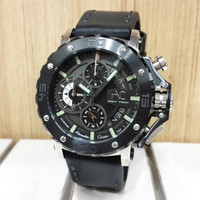 JAM TANGAN PRIA ALEXANDRE CHRISTIE AC 9201 SILVER BLACK NIGHT VISION