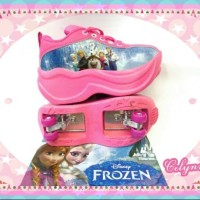 TERLARIS SEPATU ANAK WANITA Sepatu Roda 2 Frozen Pink