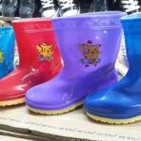 Sepatu Boots Boot Anak Kids Shoes Karet Rubber Jelly Anti Air Murah