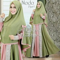 Best BAJU GAMIS SYARI NADA OD BAHAN JERSEY SUPER KOMBI LACE FIT TO L+
