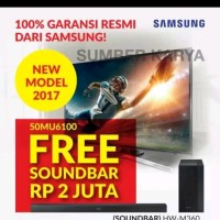 Samsung UHD TV MU6100 50 inch Free Sound Bar M 360 Gara Limited
