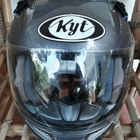 Jual helm KYT K2 Rider abu abu metallic Second (bukan INK, NHK, MDS)