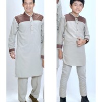 Baju Muslim / Baju Koko Couple Bapak dan Anak Laki-laki