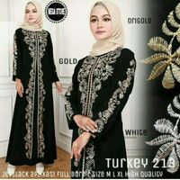 Jual Gamis abaya turki/ gamis bordir/ dress muslimah Murah