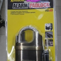 Dijual Gembok Alarm Krisbow K106C Gold / Alarm Padlock / Gembok Anti