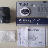 Lensa Fisheye Tokina For Canon AF AT-X 10-17mm f/3.5-4.5 AT DX LikeNew