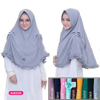 Hijab jilbab bergo kerudung scarf khimar instan nazwa