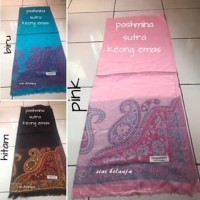 Jual Pashmina sutra motif batik import Murah