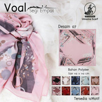 Jilbab hijab kerudung segiempat paris voal motif original umama murah